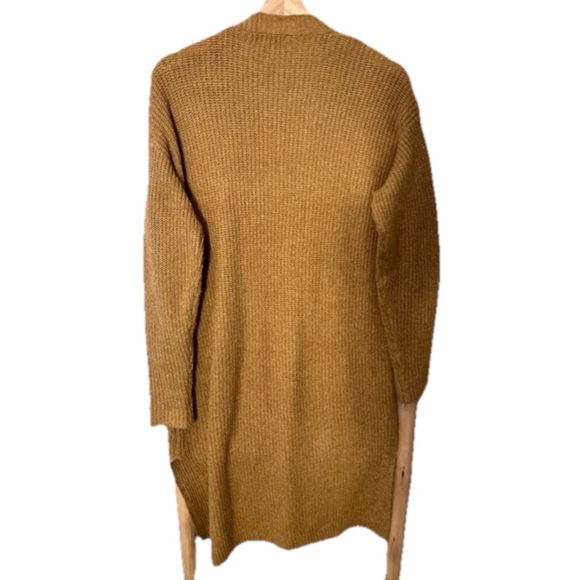 ✨Staccato M open front Cozy camel brown Open Front knit Cardigan pockets - Picture 3 of 7